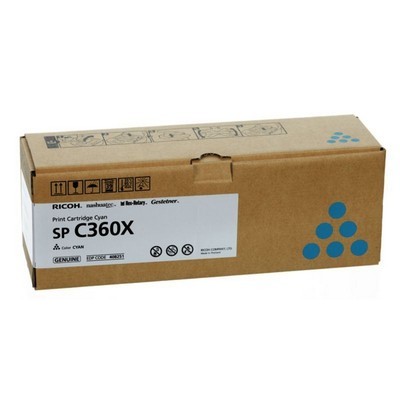 Toner Ricoh 408251 SPC360E originale CIANO