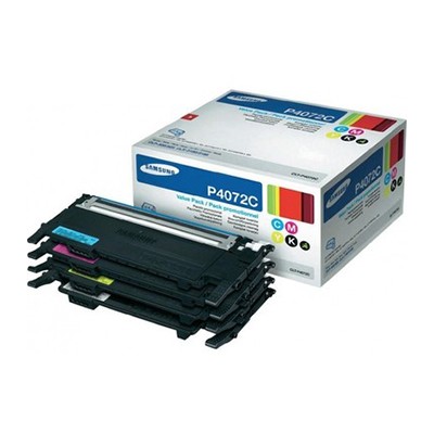 Toner Samsung SU382A CLT-P4072C (Conf. da 4 pz.) originale NERO + CIANO + MAGENTA + GIALLO